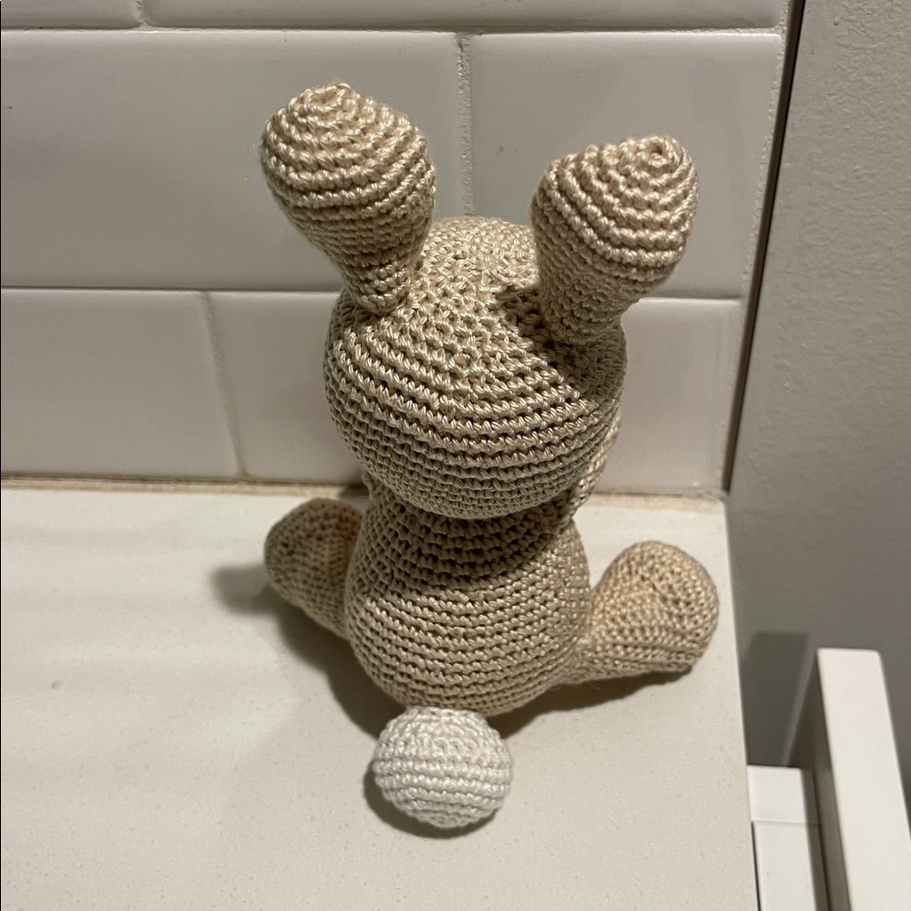 Handcrafted Spring Easter Bunny Rabbit Holiday Decor Amigurui Crochet Carrot - Picture 7 of 10